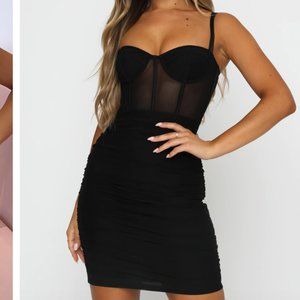 New! White Fox Boutique- Mini Black Dress